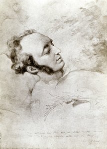 Felix Mendelssohn (1809-47) na łożu śmierci, ok. 1847